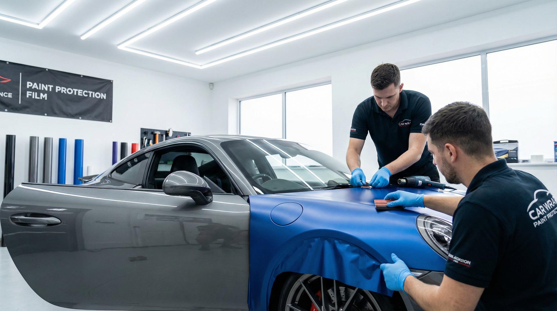 P站视频车身贴膜改色视频